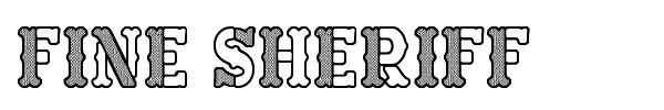 Fine Sheriff font preview
